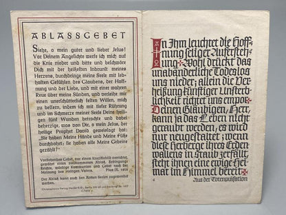 WWII German Death Card (Sterbebild) – Unteroffizier Alex Grygiel, Eastern Front