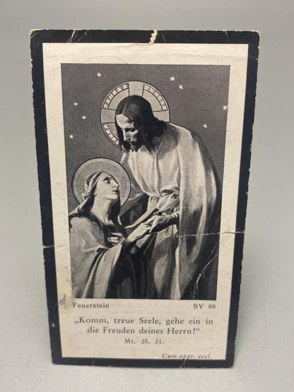 WWII German Death Card (Sterbebild) – Obergefreiter Andreas Höfer, Eastern Front